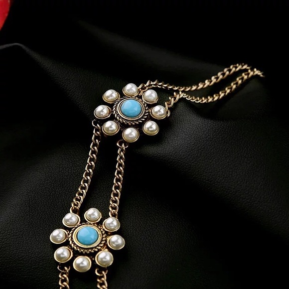 Artificial gemstone chocker - Picture 2 of 4